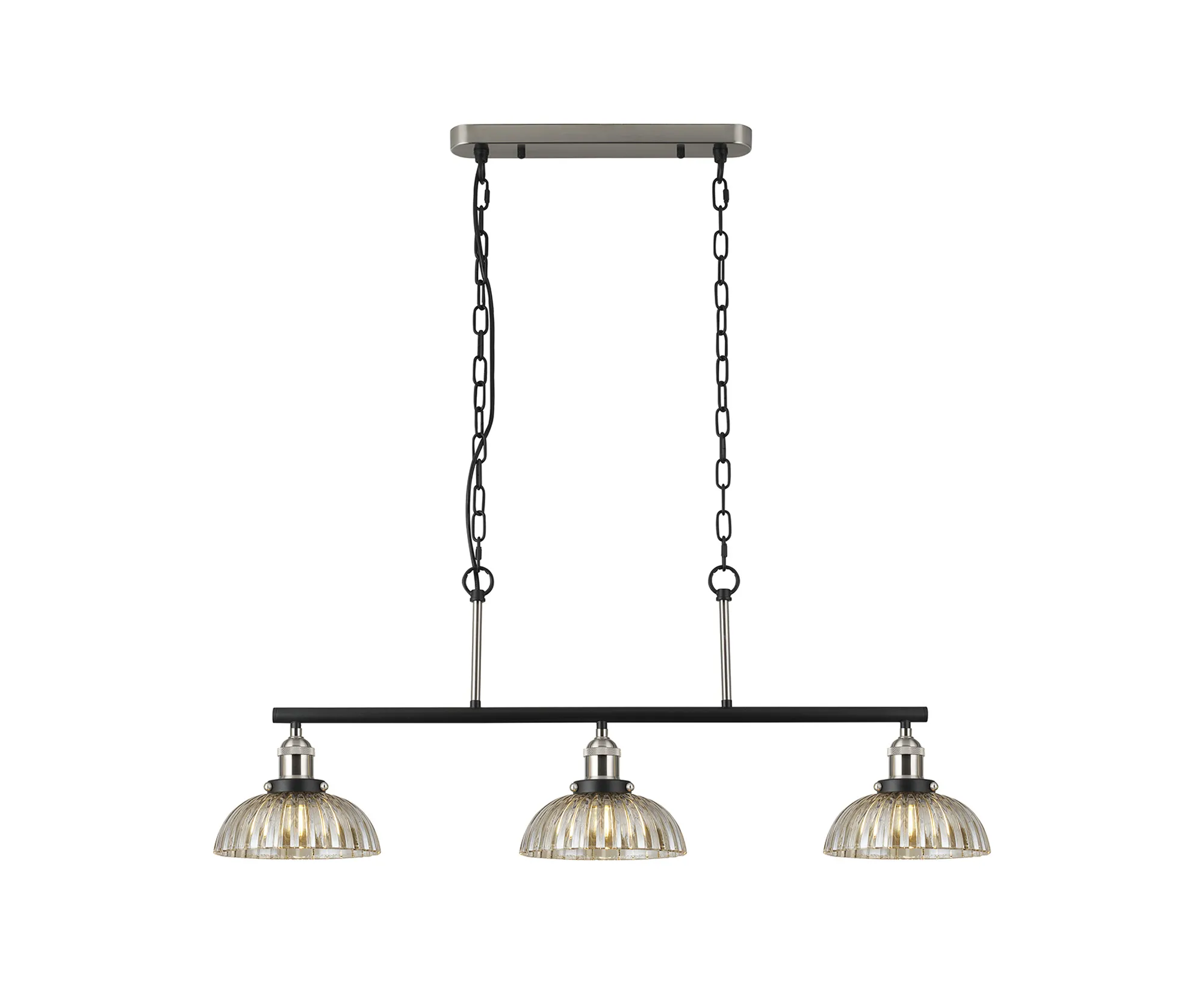 Walter-Satin Nickel Ceiling Lights Deco Linear Fittings